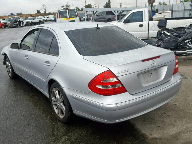 WDBUF56J16A845177 - 2006 MERCEDES-BENZ E 350 SILVER photo 3