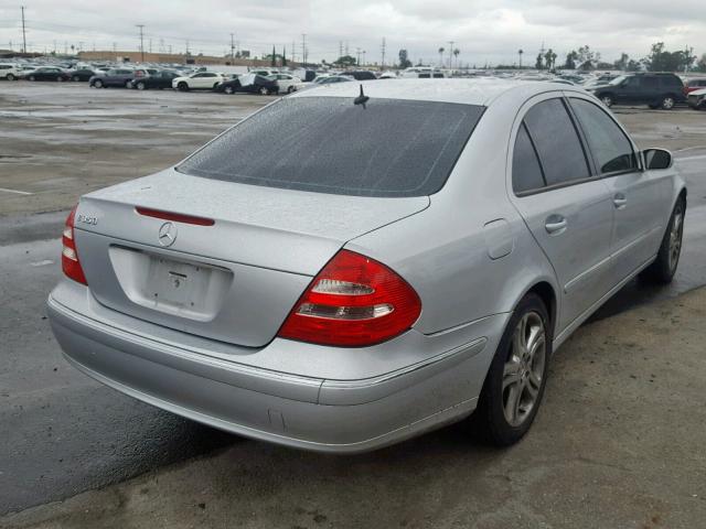 WDBUF56J16A845177 - 2006 MERCEDES-BENZ E 350 SILVER photo 4