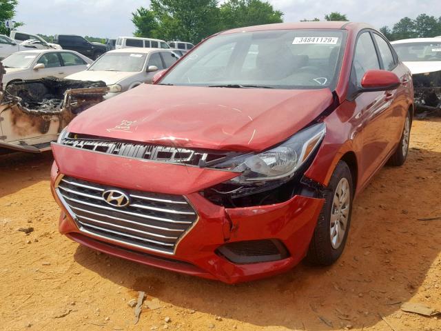 3KPC24A32KE064817 - 2019 HYUNDAI ACCENT SE RED photo 2