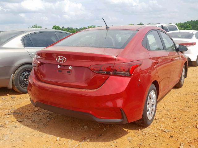 3KPC24A32KE064817 - 2019 HYUNDAI ACCENT SE RED photo 4