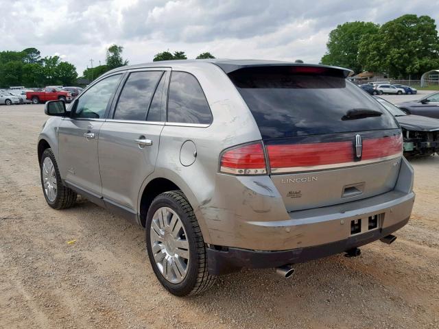 2LMDU68C78BJ40421 - 2008 LINCOLN MKX SILVER photo 3