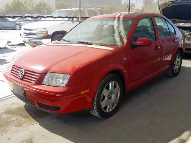 3VWSG69M81M081905 - 2001 VOLKSWAGEN JETTA GLS RED photo 2