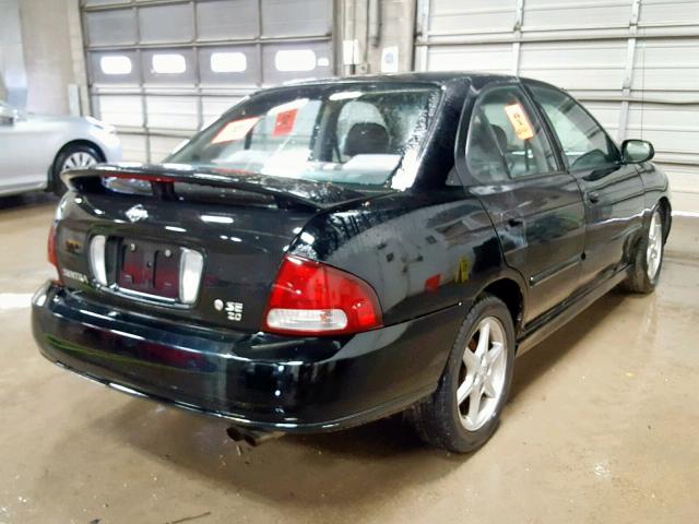 3N1BB51D61L130020 - 2001 NISSAN SENTRA SE BLACK photo 4