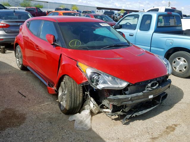 KMHTC6AE6DU169709 - 2013 HYUNDAI VELOSTER T RED photo 1