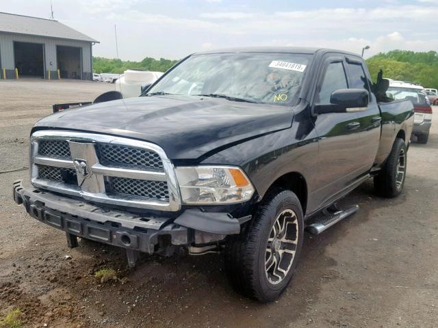 1D7RV1GT5AS175158 - 2010 DODGE RAM 1500 BLACK photo 2