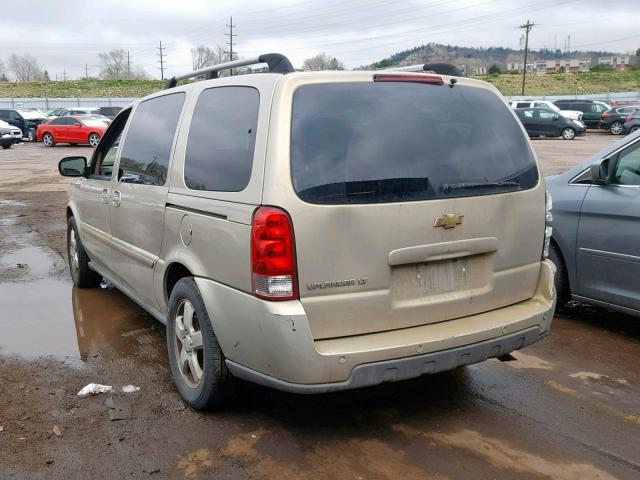 1GNDV33137D190928 - 2007 CHEVROLET UPLANDER L 金色 照片 3