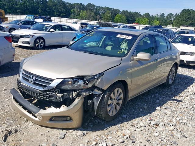 1HGCR2F89DA274293 - 2013 HONDA ACCORD EXL GOLD photo 2