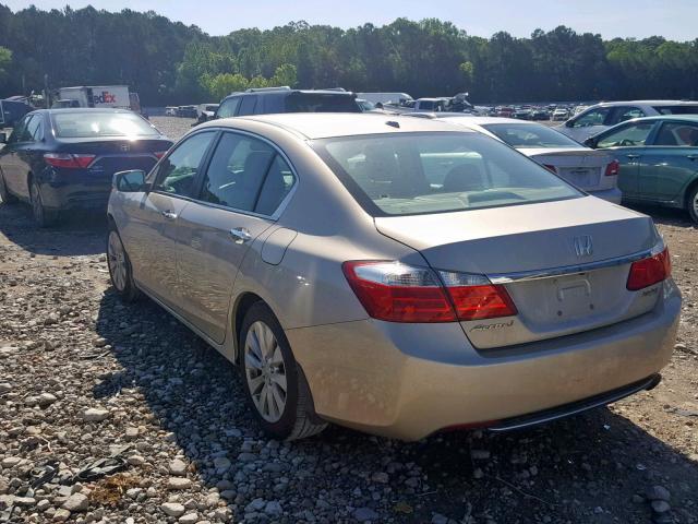 1HGCR2F89DA274293 - 2013 HONDA ACCORD EXL GOLD photo 3