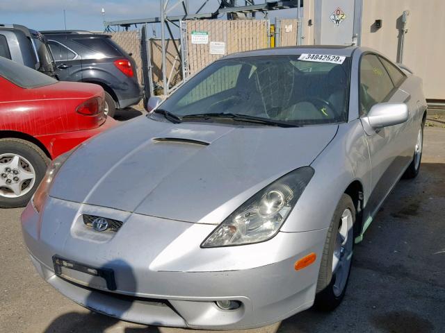 JTDDY32T2Y0032883 - 2000 TOYOTA CELICA GT- SILVER photo 2