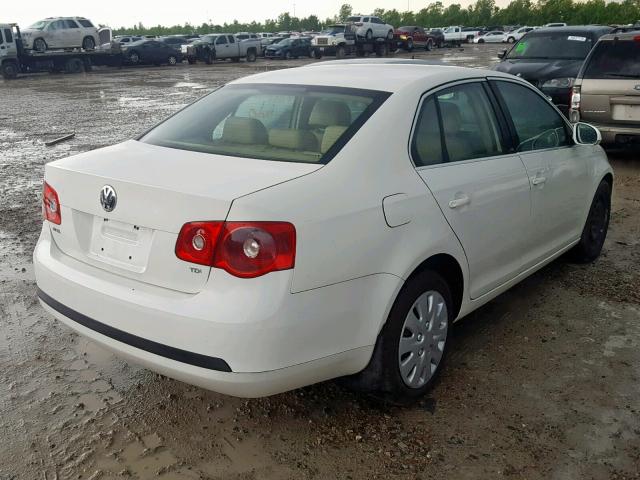 3VWRT71K06M764974 - 2006 VOLKSWAGEN JETTA TDI WHITE photo 4