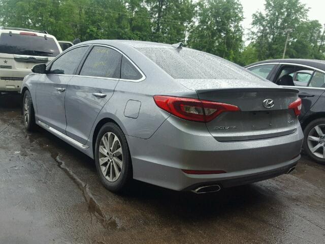 5NPE34AF0GH408227 - 2016 HYUNDAI SONATA SPO SILVER photo 3