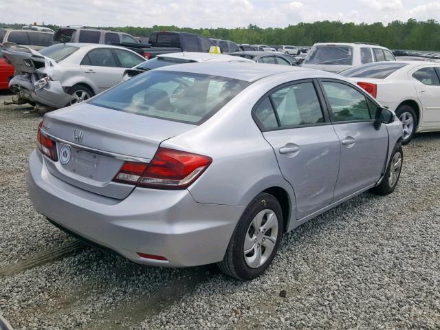 2HGFB2F5XEH514736 - 2014 HONDA CIVIC LX SILVER photo 4