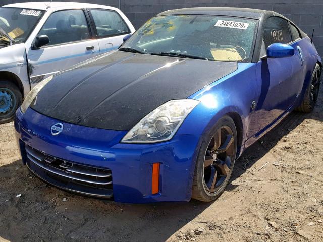 JN1AZ34E86M351633 - 2006 NISSAN 350Z COUPE BLUE photo 2