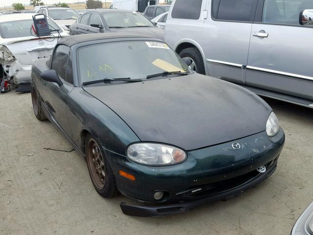 JM1NB3536Y0156334 - 2000 MAZDA MX-5 MIATA GREEN photo 1