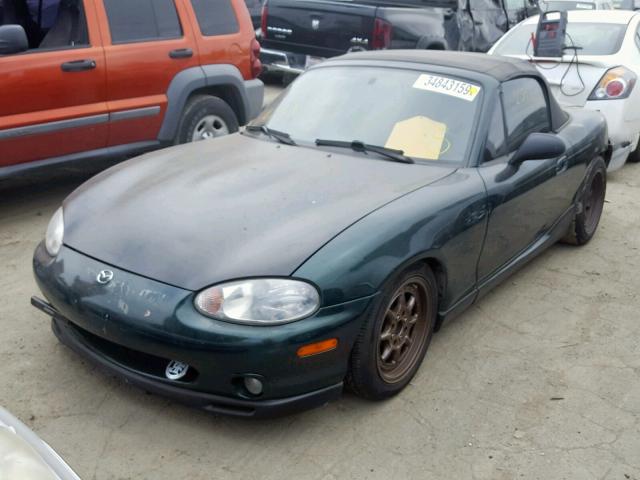 JM1NB3536Y0156334 - 2000 MAZDA MX-5 MIATA GREEN photo 2