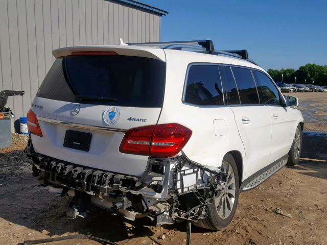 4JGDF6EE9HA791914 - 2017 MERCEDES-BENZ GLS 450 4M WHITE photo 4