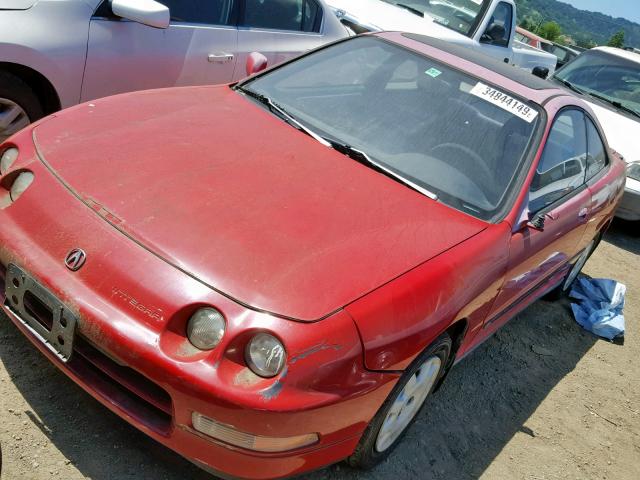 JH4DC4358RS017491 - 1994 ACURA INTEGRA LS RED photo 2