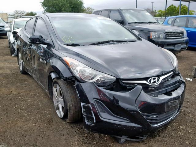 KMHDH4AE6CU367540 - 2012 HYUNDAI ELANTRA GL BLACK photo 1