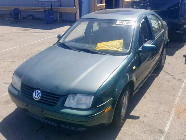 3VWSC29M2XM030218 - 1999 VOLKSWAGEN JETTA GLS GREEN photo 2