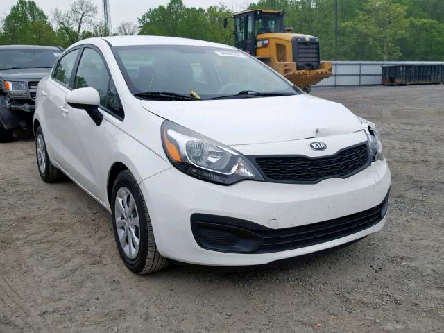 KNADM4A30F6421855 - 2015 KIA RIO LX WHITE photo 1