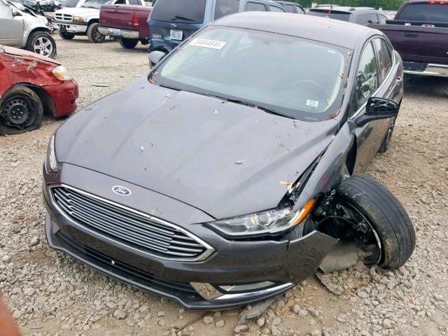 3FA6P0G79HR321366 - 2017 FORD FUSION S GRAY photo 2