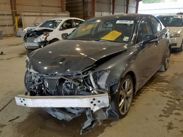 JTHBF5C26A5110085 - 2010 LEXUS IS 250 BLUE photo 2