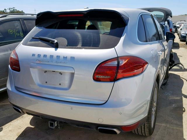 WP1AE2A25CLA92578 - 2012 PORSCHE CAYENNE S SILVER photo 4