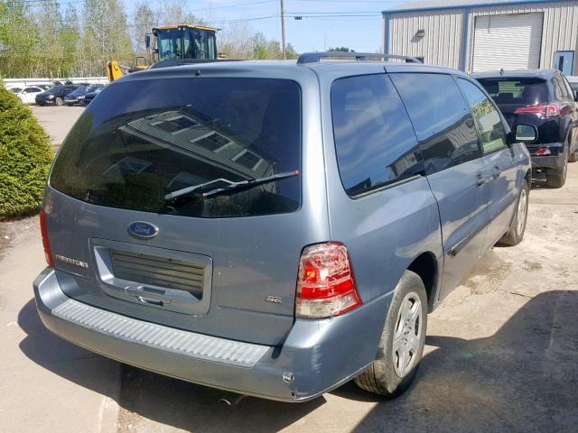 2FMZA51665BA01577 - 2005 FORD FREESTAR S BLUE photo 4