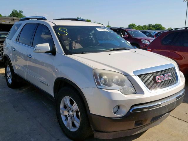 1GKER23778J274032 - 2008 GMC ACADIA SLT WHITE photo 1