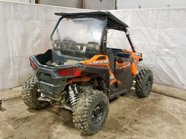 4XAVBE870GB670491 - 2016 POLARIS RZR S 900 ORANGE photo 4