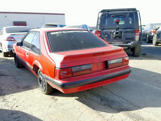 1FACP41A7LF197568 - 1990 FORD MUSTANG LX RED photo 3