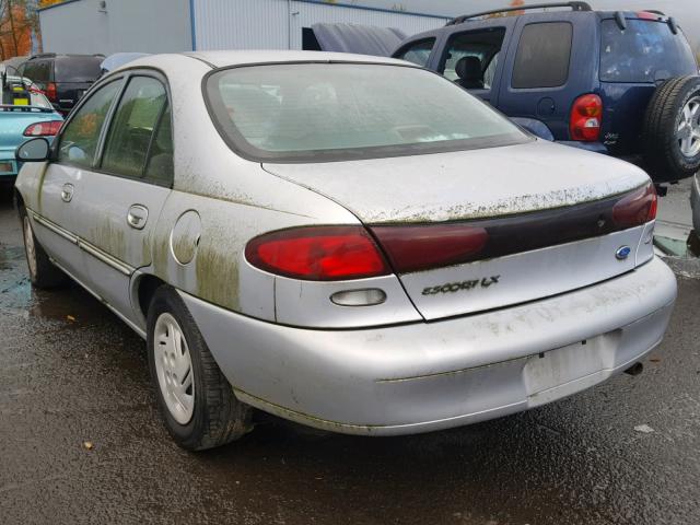 1FALP13PXVW215449 - 1997 FORD ESCORT LX SILVER photo 3