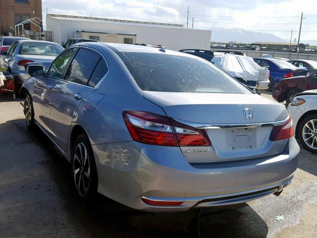 1HGCR2F93GA009060 - 2016 HONDA ACCORD EXL BLUE photo 3