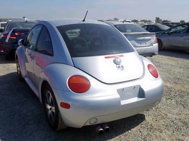 3VWCP21C42M420533 - 2002 VOLKSWAGEN NEW BEETLE Gümüş foto 3