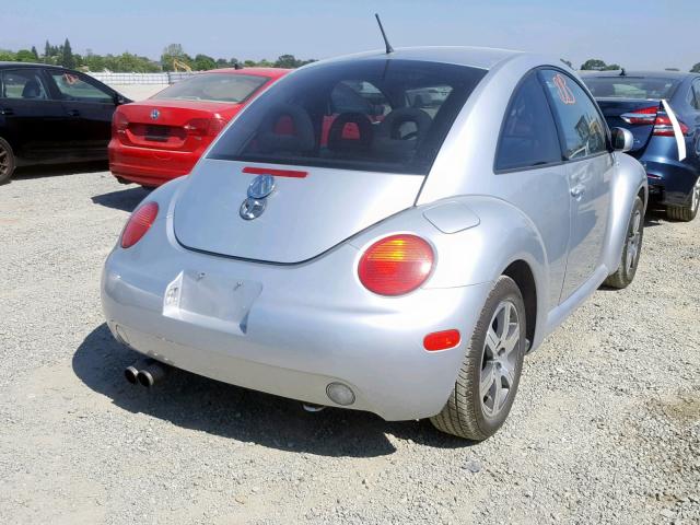 3VWCP21C42M420533 - 2002 VOLKSWAGEN NEW BEETLE Gümüş foto 4