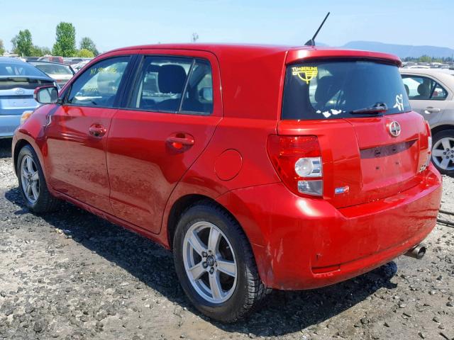 JTKKU10499J050479 - 2009 TOYOTA SCION XD RED photo 3