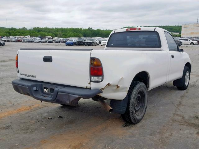 5TBJN32133S405745 - 2003 TOYOTA TUNDRA WHITE photo 4