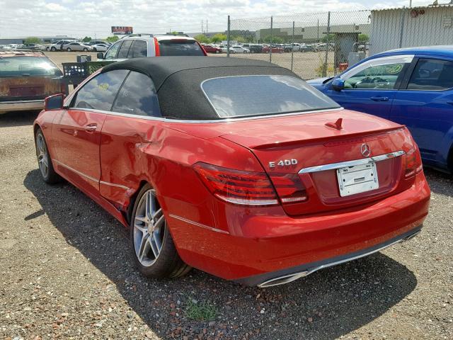 WDDKK6FF0FF309724 - 2015 MERCEDES-BENZ E 400 RED photo 3