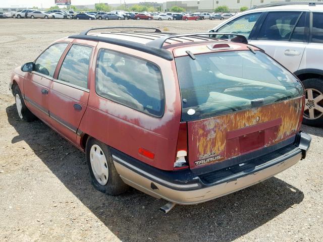 1FABP55U0JG269949 - 1988 FORD TAURUS L RED photo 3