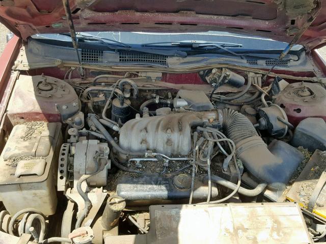 1FABP55U0JG269949 - 1988 FORD TAURUS L RED photo 7