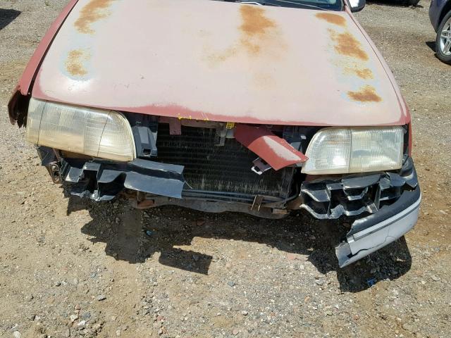 1FABP55U0JG269949 - 1988 FORD TAURUS L RED photo 9