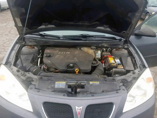 1G2ZH57N584184973 - 2008 PONTIAC G6 GT GRAY photo 7