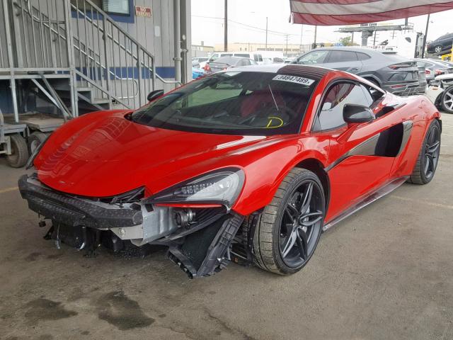 SBM13DAA5GW000360 - 2016 MCLAREN AUTOMOTIVE 570S RED photo 2