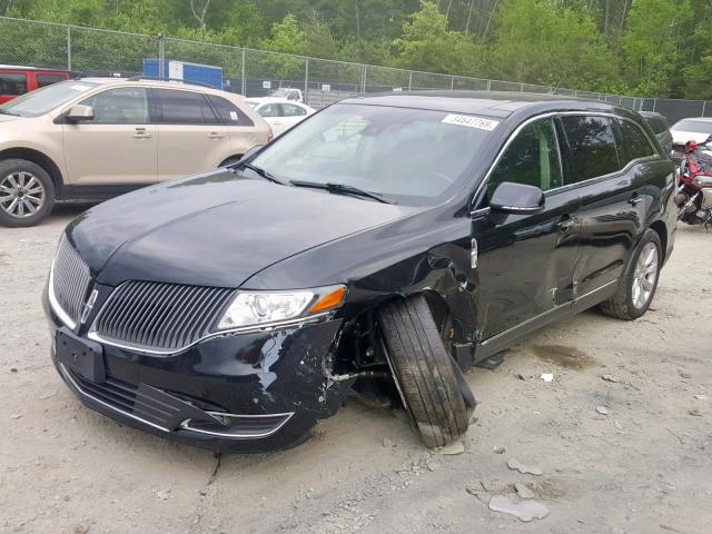 2LMHJ5AT2EBL53528 - 2014 LINCOLN MKT BLACK photo 2