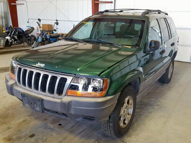 1J4GW58S3XC525198 - 1999 JEEP GRAND CHER GREEN photo 2