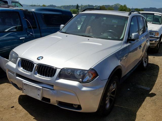 WBXPA934X6WD27483 - 2006 BMW X3 3.0I SILVER photo 2