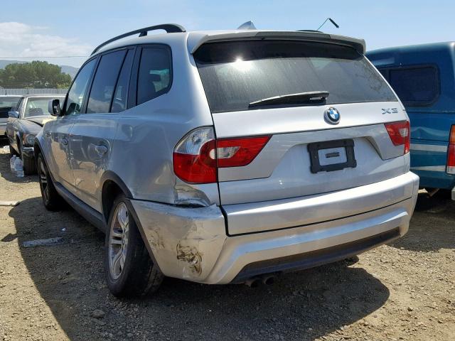 WBXPA934X6WD27483 - 2006 BMW X3 3.0I SILVER photo 3