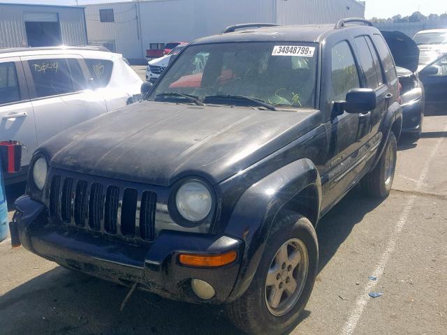 1J4GL58K92W286725 - 2002 JEEP LIBERTY LI BLACK photo 2