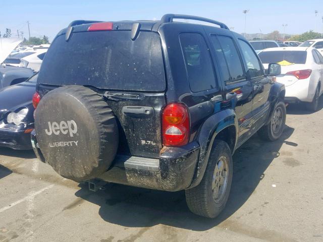 1J4GL58K92W286725 - 2002 JEEP LIBERTY LI BLACK photo 4