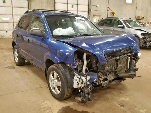 KM8JM12B25U161183 - 2005 HYUNDAI TUCSON GL BLUE photo 1